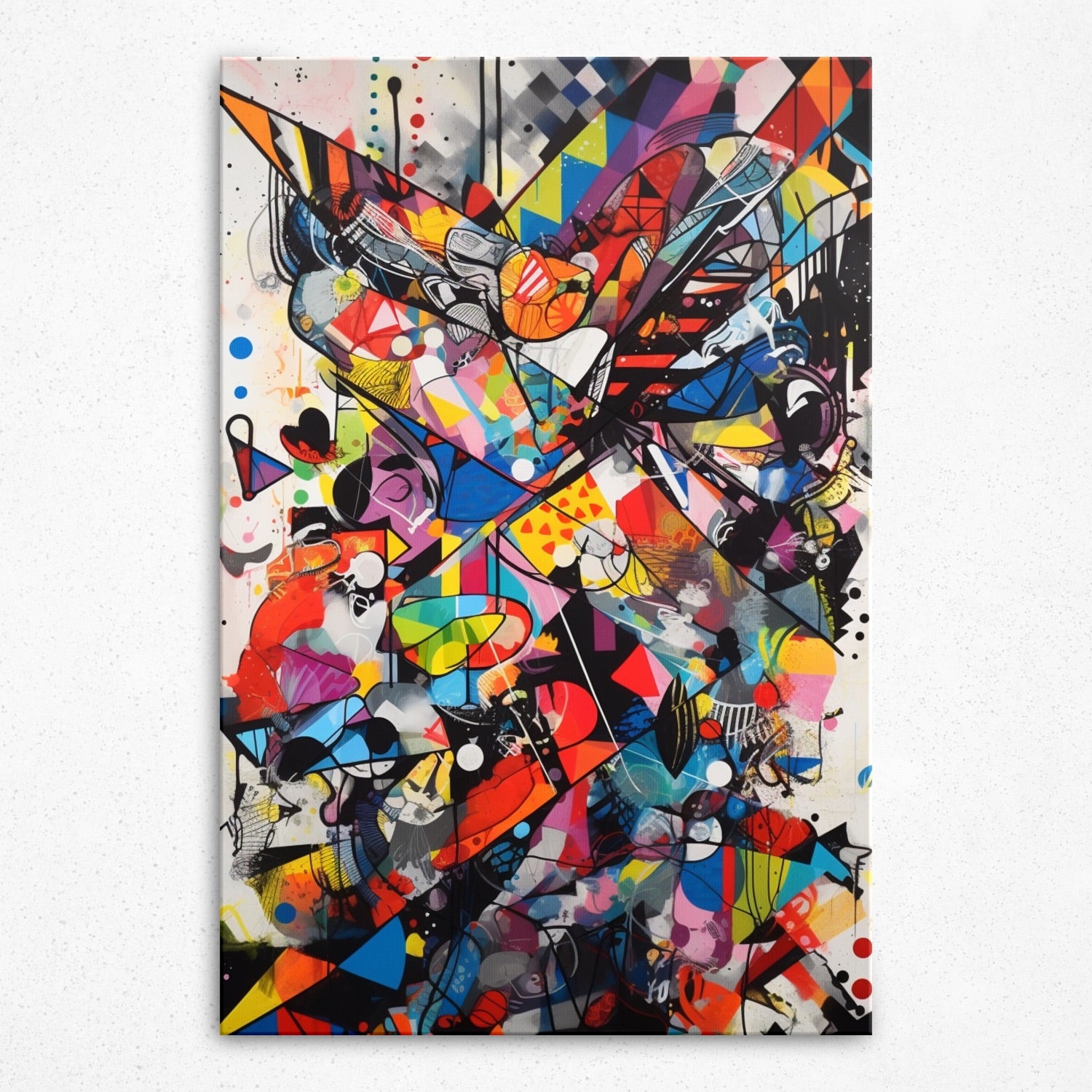 Vibrant Urban Symphony - Canvas